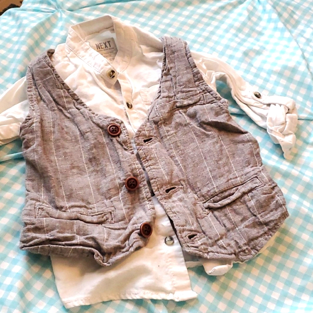 Linen shirt and waiste coat
